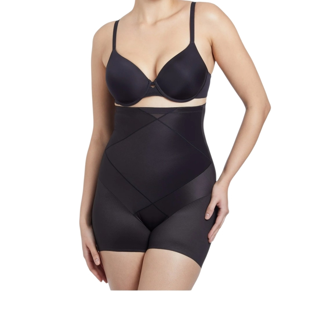 High-Waist Black Shaping Shorts - Women Intimates & Sleepwear